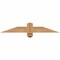 Ekena Millwork Eugene Smooth Timber Gable Bracket, Western Red Cedar, 36"W x 6"H x 3 1/2"D x 3 1/2"F, 4/12 Pitch GBW036X06X0404EUG00SWR - alternate 1